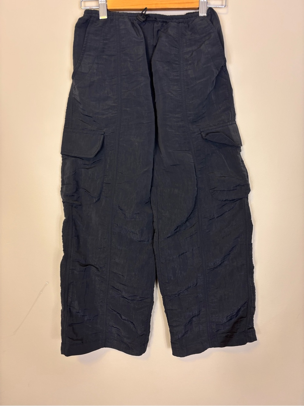 Athleta Girl Black Windbreaker Cargo Joggers Medium 8-10